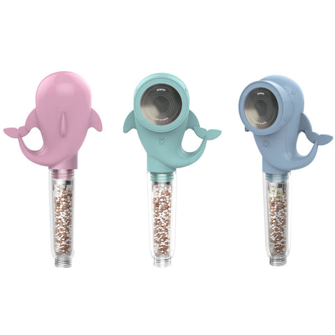 Bebesia Dolphin Filter Shower Head Set with Filter Refills