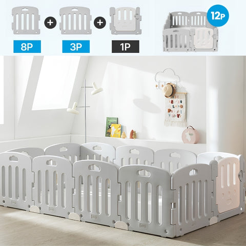 ALZiP Silion Mat SG - Modern Gray & SG Baby Room - Plain Gray (12P) SET