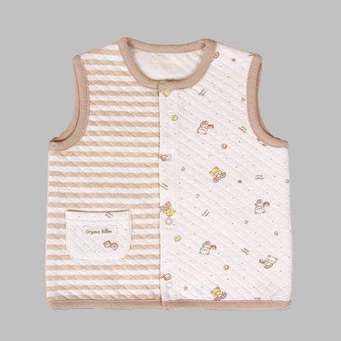Organic Boom Thermal Vest - Teddy Bear Size 90